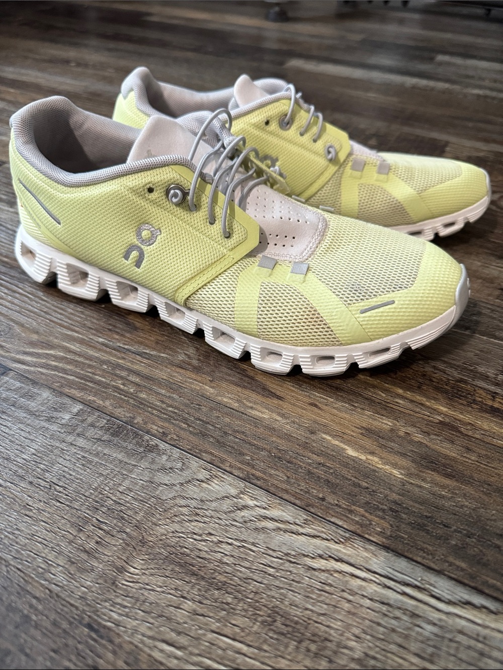 On Cloud Women's Lightweight Sneakers in Pale Yellow